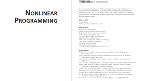 دانلود nonlinear programming lorenz t.biegler